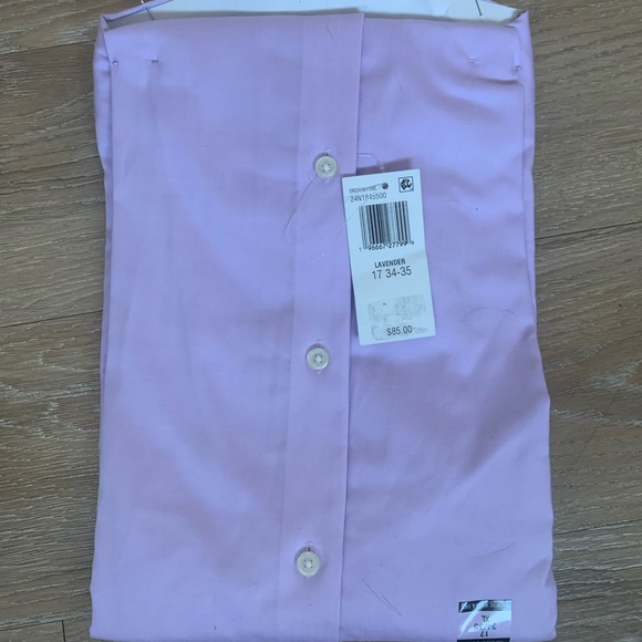 Tommy Hilfiger (NWT) Men's Lavender Slim Fit Stretch Dress Shirt Size XL - Picture 2 of 4